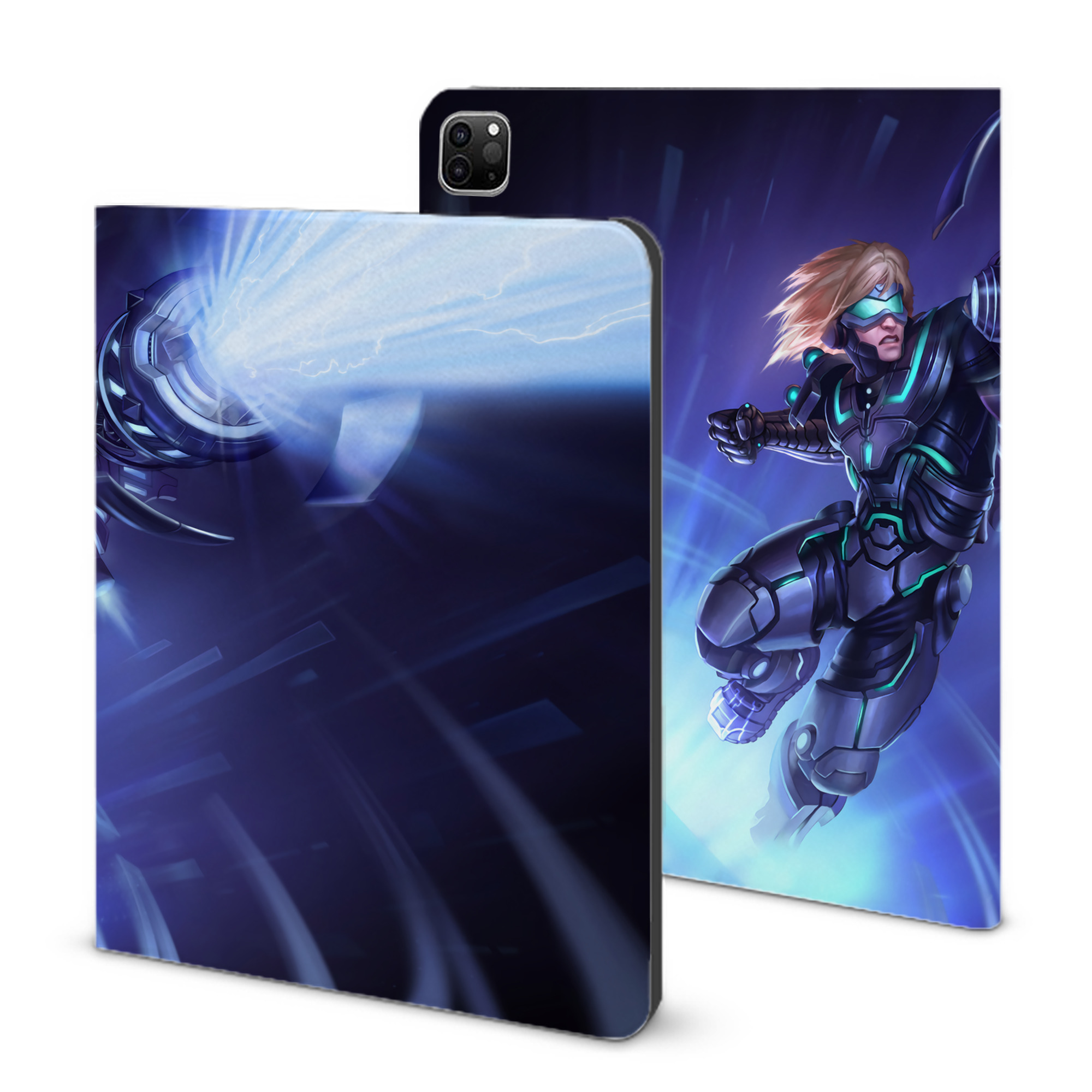 （画像用） リーグ・オブ・レジェンド League of Legends LOL IPad ケース ブック型 PUレザー TPU 耐衝撃 軽量 薄型 ペン収納なし 全面保護 IPad 各モデル対応